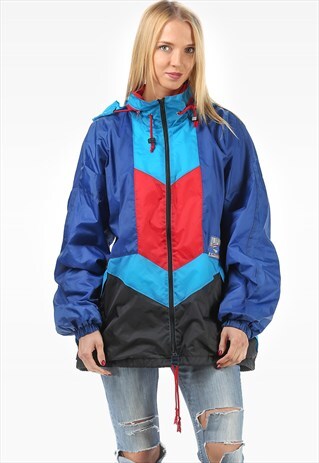 RETRO RAIN COAT HOODED
