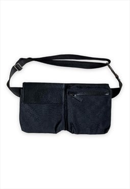Vintage Gucci Belt Bag bumbag fanny pack GG monogram Black