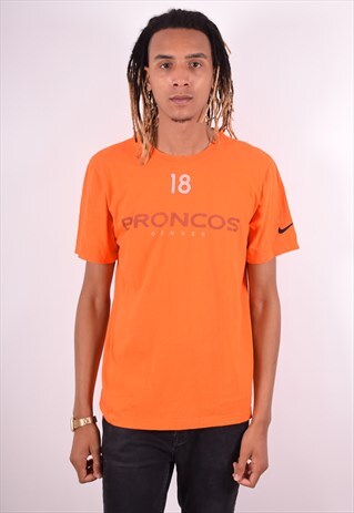 NIKE MENS VINTAGE T-SHIRT TOP LARGE ORANGE 90S