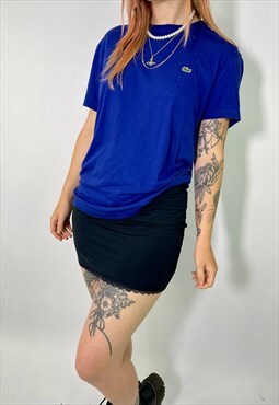 Vintage Lacoste Blue Embroidered T-Shirt