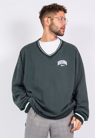 90'S REEBOK V-NECK SWEATSHIRT