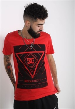 Vintage DC Shoes T-Shirt Red