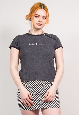 HARLEY-DAVIDSON VINTAGE 90'S GREY T-SHIRT