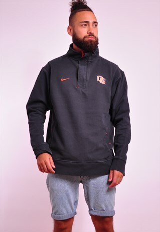 VINTAGE NIKE 1/4 ZIP VARSITY SWEATER