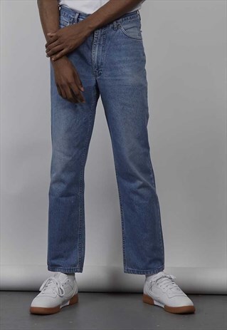 VINTAGE 90'S MISSONI MULTICOLOUR STITCH MID-WASH JEANS