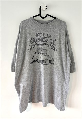 Vintage killen USA grey tourist t-shirt XXL 90s 