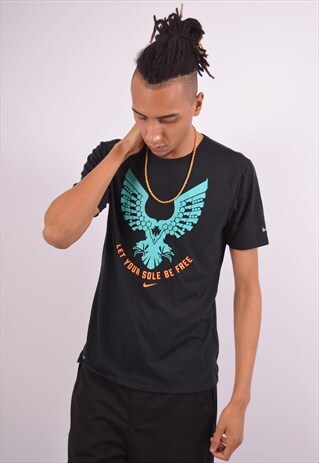 VINTAGE NIKE T-SHIRT TOP BLACK