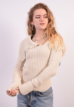 Vintage Armani Jumper Sweater Off White