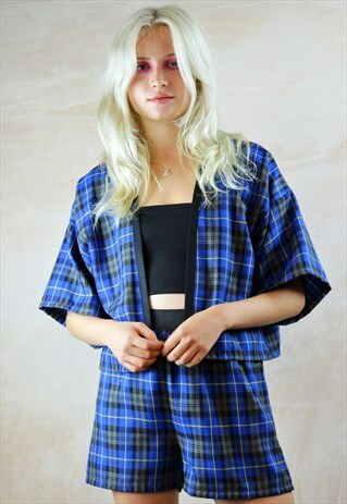 BLUE TARTAN CO-ORDINATES