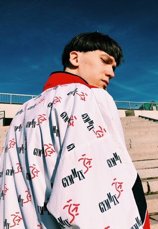 RARE VINTAGE 90S WHITE RED GYM LIGHTWEIGHT TRACKSUIT
