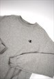 Vintage 90s Champion Grey Logo Sweatshirt 