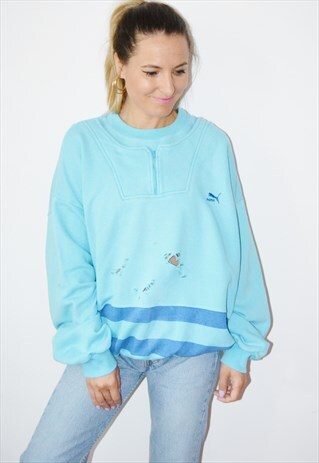 90'S PUMA VINTAGE REWORKED DISTRESSED SWEATSHIRT