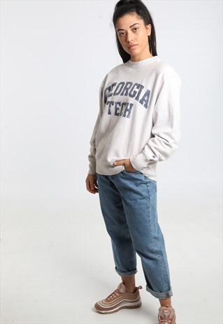90S CHAMPION GEORGIA TECH PRINT SWEATSHIRT