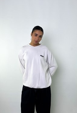 White 90s FILA Sweatshirt