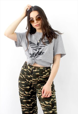90'S RETRO GREY & BLACK OVERSIZED T-SHIRT