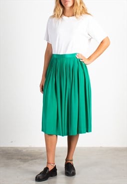 Women's Andrea Mare Green Blue Polka Dots Skirt