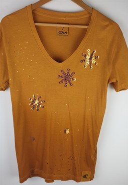 Raph x Oxfam Upcycled Orange Festive Tee