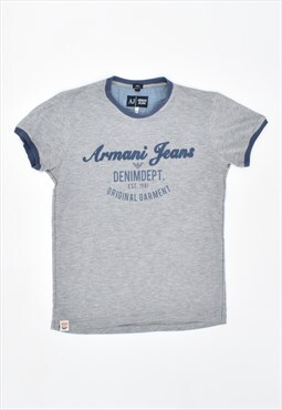 Vintage 90's Armani T-Shirt Top Grey