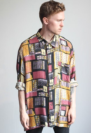 VINTAGE OVERSIZED ABSTRACT SHIRT