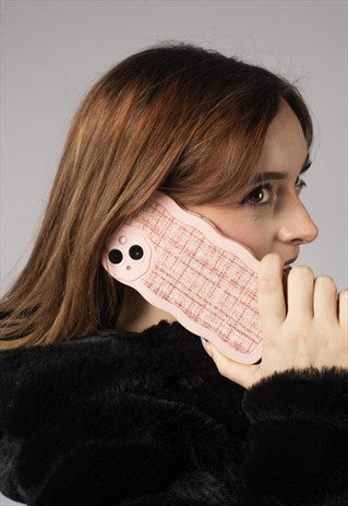 PLAID PATTERN PHONE CASE