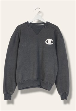 Vintage Champion Sweatshirt Y2K in Grey M