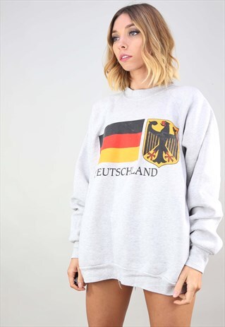 VINTAGE OVERSIZED GERMANY DEUTSCHLAND SWEATSHIRT