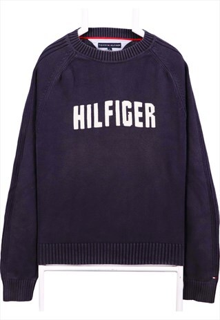 Tommy Hilfiger 90's Spellout Logo Knitted Crewneck Jumper / 