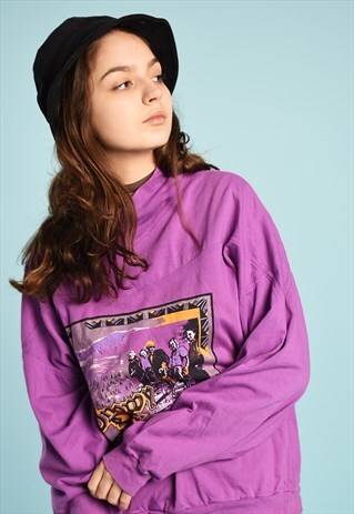 80'S RETRO ATHLEISURE SPORTS SWEATSHIRT JUMPER