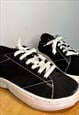 90S DEADSTOCK CHUNKY PLATFORM SNEAKERS TRAINERS IN BLACK