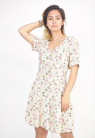 VINTAGE 90'S SUMMER FLOWER PLAYSUIT