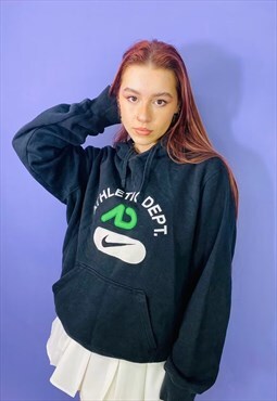 Vintage Nike 90s Centre Swoosh Embroidered Hoodie
