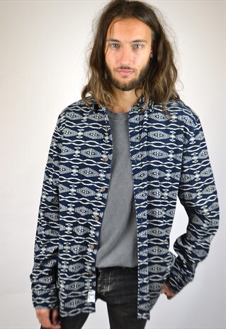 VINTAGE 90'S PATTERNED CORDUROY SHIRT