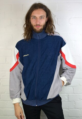 VINTAGE 90'S ADIDAS VELOUR TRACK JACKET