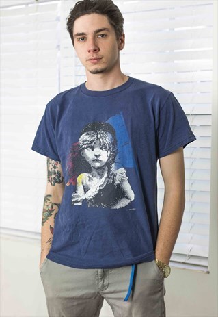 VINTAGE LES MISERABLES BROADWAY T-SHIRT M 6.8