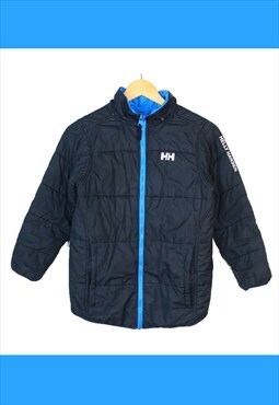 Vintage Y2K Blue Reversible Helly Hansen Warm Puffer Jacket