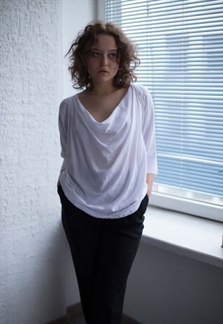 VINTAGE 90'S WHITE HANGING BLOUSE