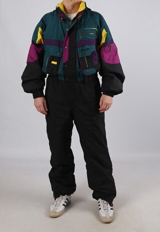 VINTAGE EVF FULL SKI SUIT SNOW SPORTS M 40 - 42 (FB1H)