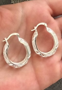 925 Silver Hoop Earrings 