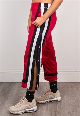 ADIDAS VINTAGE 90'S CROPPED TRACKSUIT POPPER TROUSERS