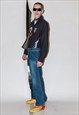 90'S VINTAGE ICONIC STREETSTYLE STRAIGHT JEANS IN DARK WASH