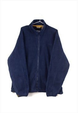 Vintage LLBean zip up Fleece Jumper in blue L