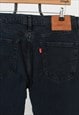 "MEN'S VINTAGE LEVI'S 510 DARK BLUE DENIM JEANS W34/L32