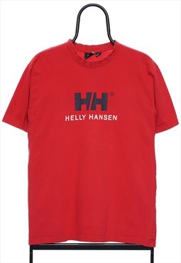 Vintage Helly Hansen Red Logo TShirt Womens