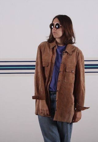 VINTAGE SUEDE LEATHER SHIRT