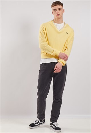 VINTAGE LACOSTE V-NECK JUMPER