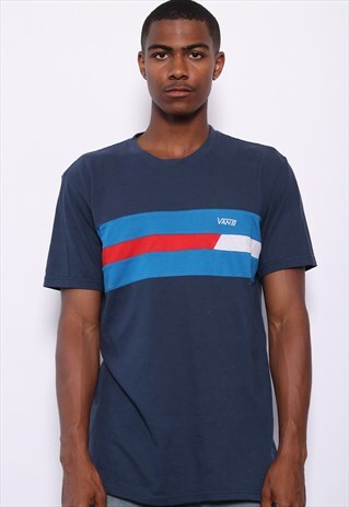 VINTAGE VANS LOGO T-SHIRT NAVY BLUE