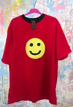 Short Sleeve Tee with sew on smiley