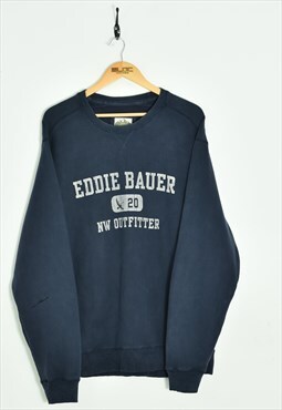 Vintage Eddie Bauer Sweatshirt Blue XLarge
