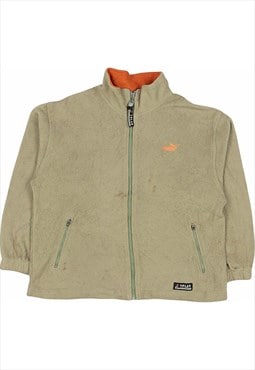 Vintage 90's Puma Fleece Sherpa Spellout Zip Up