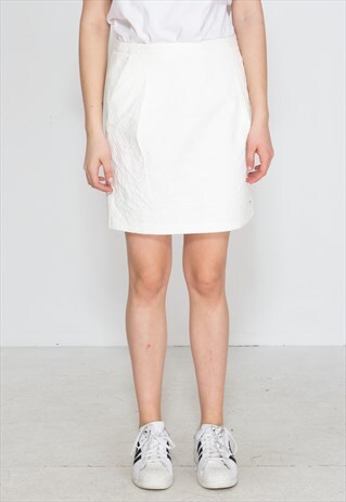 VINTAGE WHITE TOMMY HILFIGER MINI SKIRT
